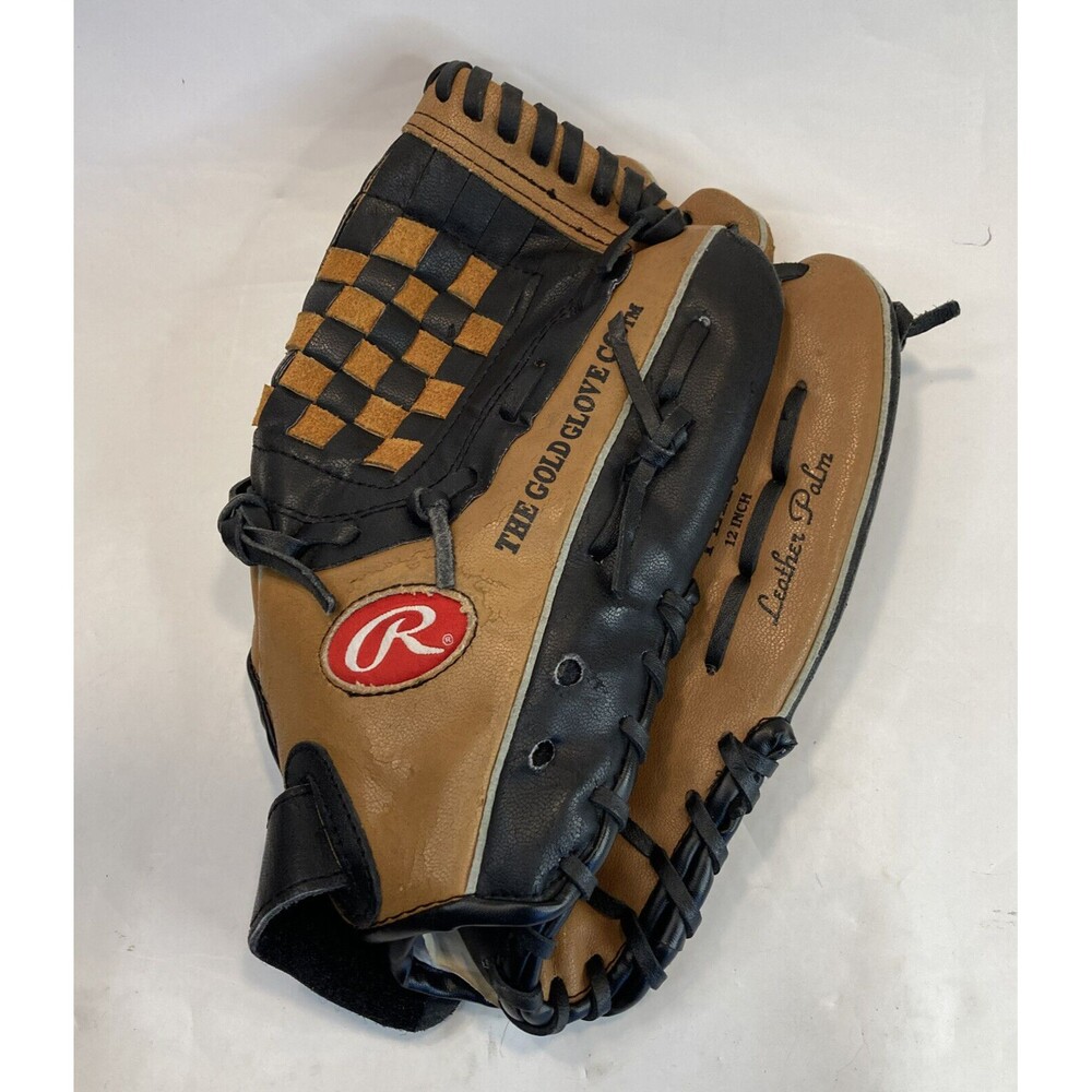 Rawlings PL120 12" Players Series Glove RHT Checkerboard Leather Gold Glove Co